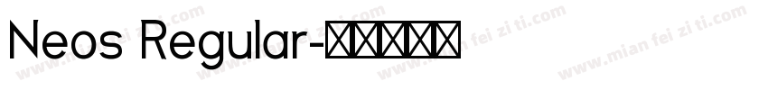 Neos Regular字体转换